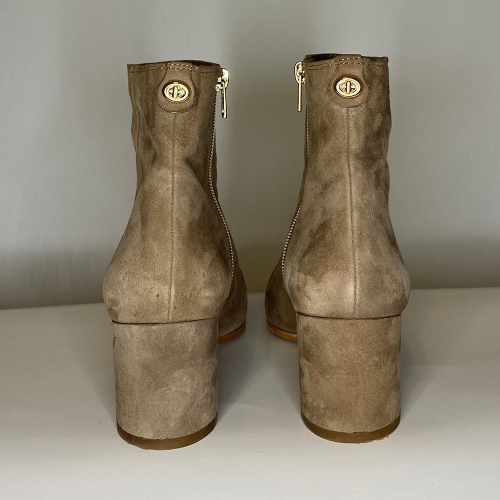 Coach Bonnie Suede Block Heel Booties - Picture 8 of 16